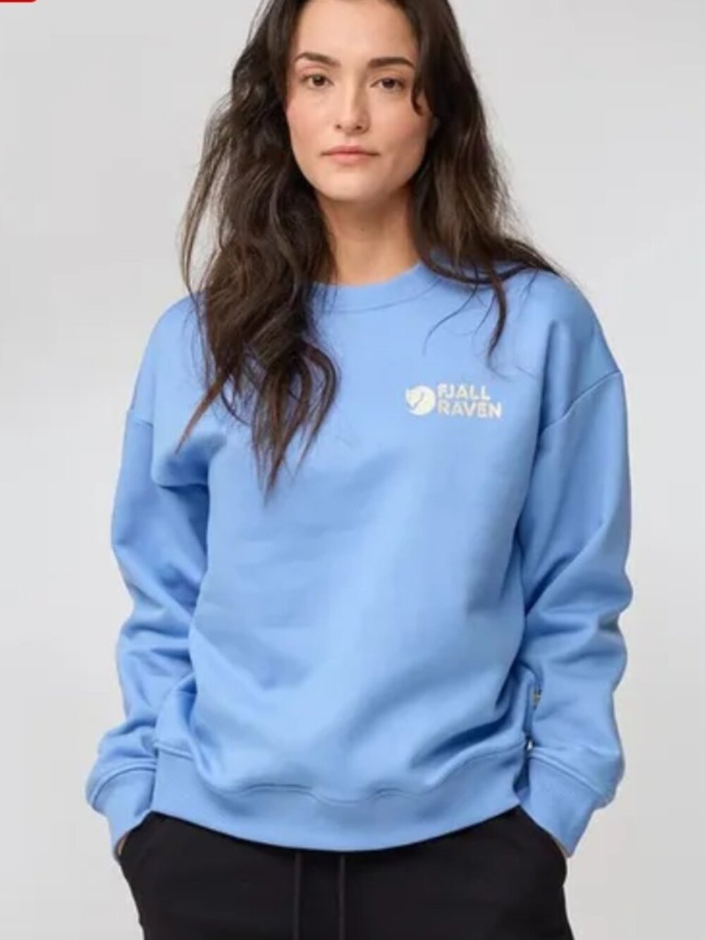 Fjallraven Classic Sweater Women's S Blue Crewneck Sweatshirt Embroidered Cotton